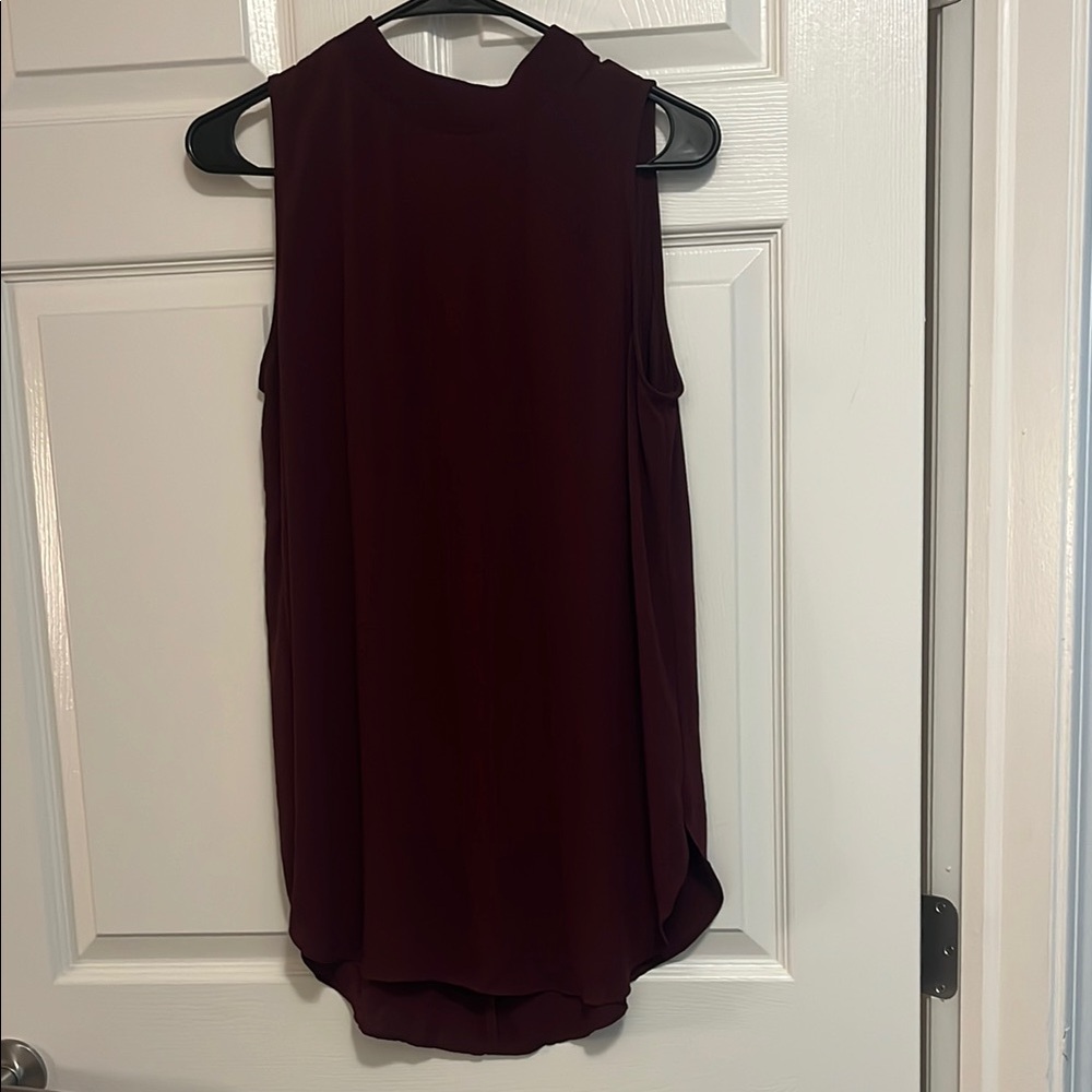 LOFT Black Sleeveless Blouse